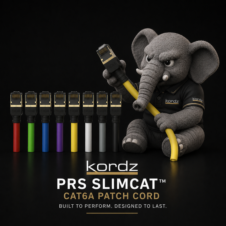 Kordz PRS SlimCat™ Cat6A Patch Cord
